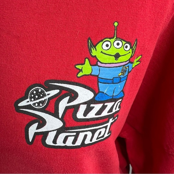 DISNEY Toy Story Red Pizzq Planet Spirit Jersey Medium - Picture 2 of 9